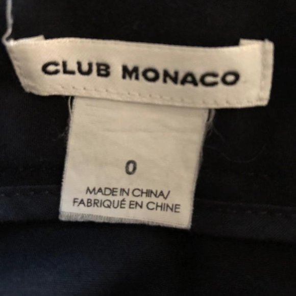 Club Monaco Emily Black Slack Size 0 - Picture 16 of 16